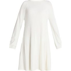 Stefanel ABITO STRETCH COULISSE Sukienka dzianinowa leight beige. Białe sukienki dzianinowe Stefanel, s. Za 739,00 zł.