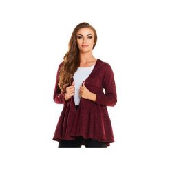 Sweter N031 bordo. Czerwone swetry damskie Awama, xl, bez wzorów, z poliesteru, bez rękawów, bez kaptura. Za 139,00 zł.