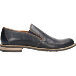 Mokasyny ALDO. Niebieskie mokasyny męskie Gino Rossi, ze skóry, eleganckie. Za 249,90 zł.