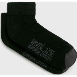 Levi's - Skarpety (2-pack). Czarne skarpetki męskie Levi's®, bez wzorów, z elastanu. Za 39,90 zł.