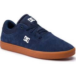 Tenisówki DC - Crisis Adys100029 Navy/Navy (Nn1). Niebieskie półbuty męskie DC, bez wzorów, ze skóry, sportowe, bez zapięcia. Za 299,00 zł.