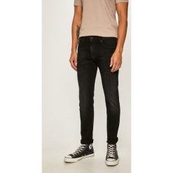 Pepe Jeans - Jeansy Stanley. Czarne jeansy męskie Pepe Jeans, bez wzorów. W wyprzedaży za 319,90 zł.