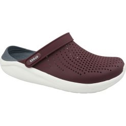 Crocs LiteRide Clog 204592-616. Czerwone klapki męskie Crocs, bez wzorów, z materiału. W wyprzedaży za 199,99 zł.