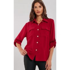 Bordowa Koszula Crestwood. Czerwone bluzki damskie Renee, m, eleganckie. Za 99,99 zł.