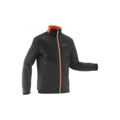 Bluza narciarska Warm XC S 550 męska. Czarne bluzy męskie marki INOVIK, s, z elastanu. Za 199,99 zł.