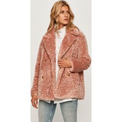 Trussardi Jeans - Płaszcz. Różowe kurtki damskie Trussardi Jeans, s, bez wzorów, z poliesteru. Za 1179,00 zł.
