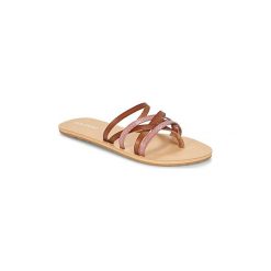 Japonki Volcom LEGACY. Pomarańczowe klapki damskie Volcom, bez wzorów, bez obcasa. W wyprzedaży za 132,30 zł.