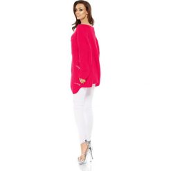 Luźny sweter oversize malina QUINN. Szare swetry oversize damskie marki Lemoniade, na lato, ze splotem, klasyczne. Za 129,90 zł.