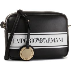 Torebka EMPORIO ARMANI - Y3B092 YFG7A 88007 Black/White. Czarne listonoszki damskie Emporio Armani, bez wzorów, ze skóry ekologicznej, bez dodatków. W wyprzedaży za 489,00 zł.