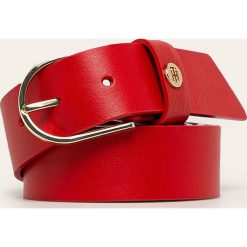Tommy Hilfiger - Pasek skórzany. Czarne paski damskie TOMMY HILFIGER, w paski, ze skóry. Za 219,90 zł.