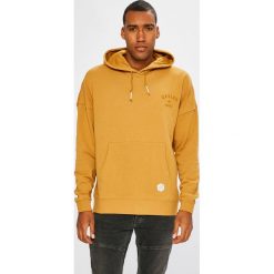 Quiksilver - Bluza. Pomarańczowe bluzy męskie Quiksilver, m, bez wzorów, z bawełny, z kapturem, bez rękawów, z kapturem. W wyprzedaży za 199,90 zł.