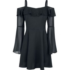 Hell Bunny Evanora Dress Sukienka czarny. Czarne sukienki damskie marki Hell Bunny, xl, w paski, z dekoltem na plecach, bez rękawów, długie. Za 264,90 zł.