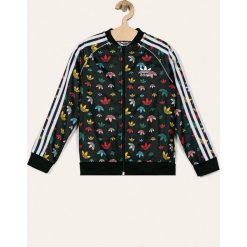 Adidas Originals - Bluza dziecięca 128-170 cm. Czarne bluzy dziewczęce adidas Originals, bez wzorów, z poliesteru, bez rękawów, bez kaptura. Za 199,90 zł.