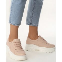 Różowe Sneakersy Unfeelingness. Różowe sneakersy damskie marki Born2be. Za 119,99 zł.