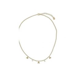 Srebrny pozłacany naszyjnik choker trójkąty i cyrkonie 925. Żółte naszyjniki damskie Atdiament, z cyrkonią, srebrne. Za 149,00 zł.
