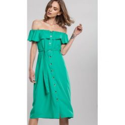 Zielona Sukienka Marketable. Zielone sukienki damskie other, s, w paski, bez kołnierzyka, bez rękawów, mini. Za 89,99 zł.