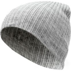 Popielata, Męska Czapka - Jesienna, Zimowa, Jasno-Szara CPAPJNSZ56pop. Szare czapki męskie Pako Jeans, na zimę, bez wzorów, ze splotem. Za 24,90 zł.