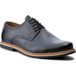 Półbuty WOJAS - 7022-56 Granat. Niebieskie buty wizytowe męskie marki Wojas, ze skóry. Za 329,00 zł.