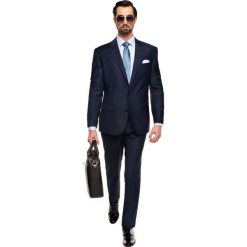 Garnitury: garnitur camon 306 granatowy regular fit