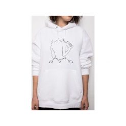 NO SHAME HOODIE. Białe bluzy damskie Rest_factory, s, bez wzorów, z bawełny, bez rękawów, z kapturem. Za 199,90 zł.