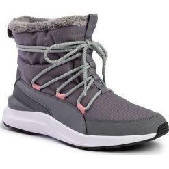 Sneakersy PUMA - Adela Winter Boot 369862 03 Steel Gray/Puma White. Szare półbuty damskie Puma, na co dzień, bez wzorów, ze skóry ekologicznej, bez obcasa, na płaskiej podeszwie, bez zapięcia. W wyprzedaży za 219,99 zł.