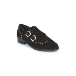 Derby Musse Cloud EBONY. Czarne półbuty damskie marki Musse Cloud, bez wzorów, bez obcasa, bez zapięcia. Za 207,20 zł.