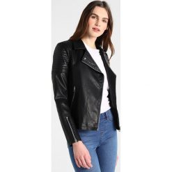 Kurtki damskie: Topshop Tall BLOSSOM BIKER Kurtka ze skóry ekologicznej black