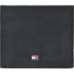 Tommy Hilfiger - Portfel skórzany Johnson Mini. Czarne portfele męskie TOMMY HILFIGER, bez wzorów, ze skóry. W wyprzedaży za 199,90 zł.