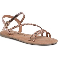 Sandały TAMARIS - 1-28113-24 Copper Wooven 939. Żółte klapki damskie Tamaris, bez wzorów, ze skóry, bez obcasa, na obcasie. Za 169,00 zł.