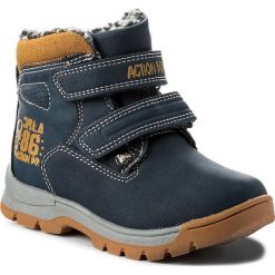 Buty zimowe chłopięce: Trapery ACTION BOY – CP07-17011-02 Granatowy