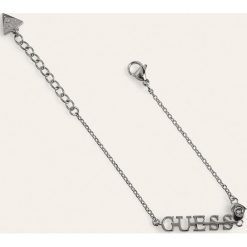 Guess Jeans - Bransoletka. Szare bransoletki damskie z jeansu, metalowe. W wyprzedaży za 119,90 zł.