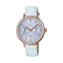 Biżuteria i zegarki: Zegarek Sheen Damski SHE-3054PGL-2AUER Swarovski MultiData niebieski