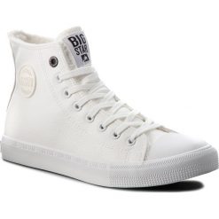 Trampki BIG STAR - BB174316 White. Białe półbuty męskie BIG STAR, bez wzorów, z gumy, retro, bez zapięcia. Za 119,00 zł.