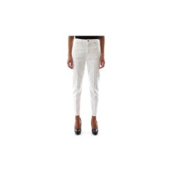 Jeansy straight leg Dondup ANYA DP350 BS0009D T49. Białe jeansy damskie Dondup. Za 403,52 zł.
