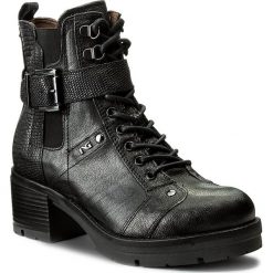 Botki NERO GIARDINI - A719921D Monaco Nero 100. Czarne buty zimowe damskie Nero Giardini, z materiału, na obcasie. W wyprzedaży za 409,00 zł.