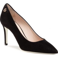 Szpilki POLLINI - SA10018C0ATA0000 Nero. Czarne półbuty damskie Pollini, bez wzorów, ze skóry, bez obcasa, na obcasie, bez zapięcia. W wyprzedaży za 699,00 zł.