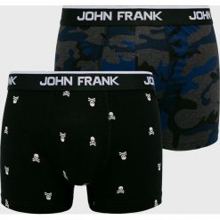 John Frank - Bokserki (2-pack). Czarne bokserki męskie John Frank, bez wzorów, z elastanu. Za 79,90 zł.