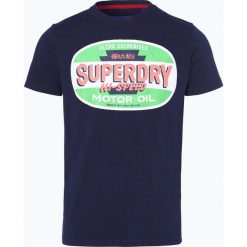 Superdry - T-shirt męski, niebieski. Niebieskie t-shirty męskie marki Superdry, m, z nadrukiem, z bawełny, vintage, bez kołnierzyka. Za 159,95 zł.