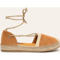 Answear - Espadryle Jeeini. Żółte espadryle damskie ANSWEAR, bez wzorów, z gumy, bez obcasa, na obcasie. W wyprzedaży za 89,90 zł.
