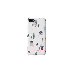 Etui na iPhone 7 – Snow Town. Białe etui damskie marki Creattack, z tworzywa sztucznego. Za 41,94 zł.