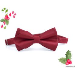 Santa comes to town. Mucha dimonad w kolorze win. Czerwone muchy męskie Pakamera, z satyny. Za 69,00 zł.