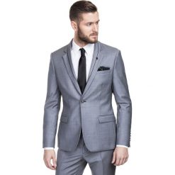 Marynarka LEONARDO GGPS100011. Szare marynarki męskie Giacomo Conti, na jesień, m, z aplikacjami, z wełny, klasyczne. Za 799,00 zł.