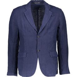 Marynarki męskie slim fit: Marynarka lniana w kolorze niebieskim