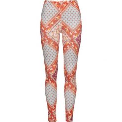 Legginsy bonprix czarno-biało-różowy wzorzysty. Czarne legginsy damskie bonprix, bez wzorów. Za 69,99 zł.