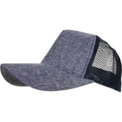 Męska Czapka z Daszkiem, Siatką, Truckerka, Regulowane Zapięcie, Granatowa CPAPJNSDASZEK12430gr. Niebieskie czapki męskie Pako Jeans, na lato, w paski. Za 29,00 zł.