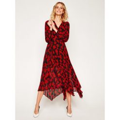Sukienka codzienna The Kooples Abstract Roses FROB20034K. Czarne sukienki damskie The Kooples, na co dzień, bez wzorów, bez kołnierzyka, bez rękawów, proste. W wyprzedaży za 819,00 zł.