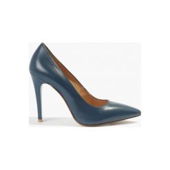 Czółenka granatowe Amanda. Niebieskie buty ślubne damskie Badura. Za 255,99 zł.
