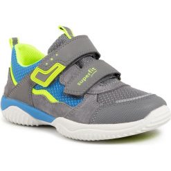 Sneakersy SUPERFIT - 6-06382-25 S Hellgrau/Gelb. Szare trampki chłopięce Superfit, bez wzorów, z weluru, na rzepy. Za 269,00 zł.
