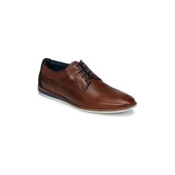 Derby Casual Attitude ILESO. Pomarańczowe półbuty męskie Casual Attitude, na co dzień, bez wzorów, casualowe, bez zapięcia. Za 329,00 zł.