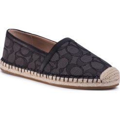 Espadryle COACH - Casey Esp Sig Jaq G3562 11002151 Black Smoke/Black. Czarne espadryle damskie Coach, bez wzorów, ze skóry ekologicznej, bez obcasa, na płaskiej podeszwie. W wyprzedaży za 459,00 zł.
